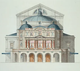 Elevation of a Theatre, from a Folio of Designs